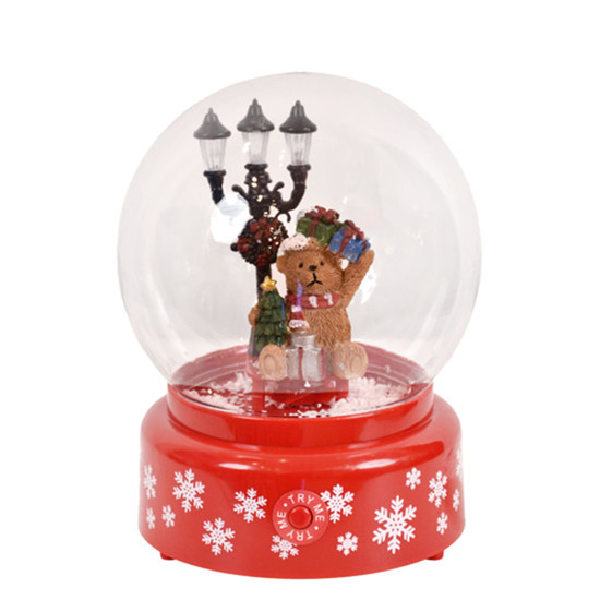 Imagem GLOBO DE NEVE NATALINO DECORATIVO COM MÚSICA E MOVIMENTO 19X12CM - GRILLO