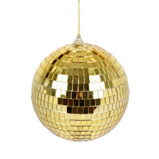 Imagem de BOLA NATALINA ESPELHADA DOURADA 12CM - GRILLO - Grillo Ltda