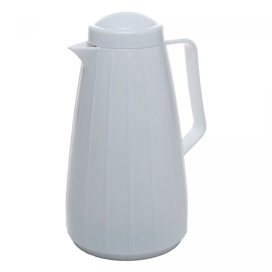 Imagem GARRAFA TÉRMICA CARROSSEL 400ML BRANCA DE PLÁSTICO 20X12X10CM - WOLFF
