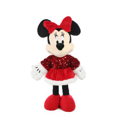 Imagem de MINNIE NATALINA COM GORRO VERMELHO E VESTIDO COM LANTEJOLAS VERMELHAS - CROMUS - Cromus Embalagens Ind E Com Ltda