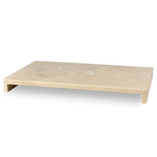 Imagem de BANDEJA RETANGULAR DECORATIVA DE MÁRMORE BEGE 3X34,5X25CM - CROSS - Cross Comercial Ltda