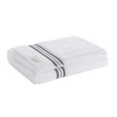 Imagem de TOALHA DE ROSTO 100% ALGODÃO BARBERINE BRANCO/NERO 48X90CM - TRUSSARDI - Karsten S.A 