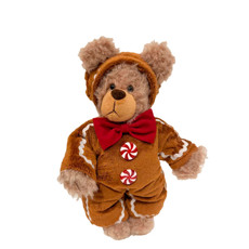 Imagem de URSO NATALINO DECORATIVO DE TECIDO E PLÁSTICO 25CM - GRILLO - Grillo Ltda