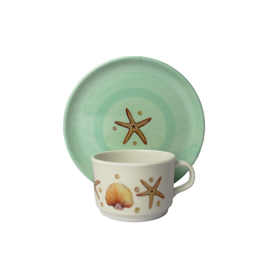 Imagem XÍCARA E PIRES DE MALAMINA 11X15X15CM - GRILLO