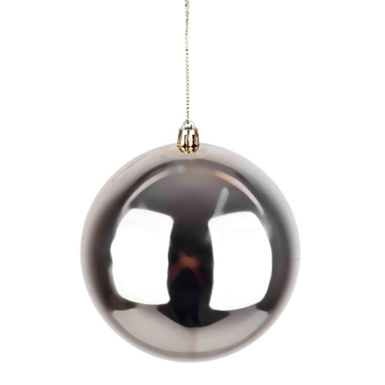 Imagem BOLA NATALINA CHAMPAGNE METALIZADA DE PLÁSTICO 15CM - GRILLO
