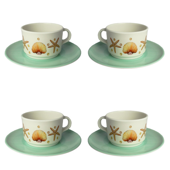 Imagem XÍCARA E PIRES DE MALAMINA 11X15X15CM - GRILLO