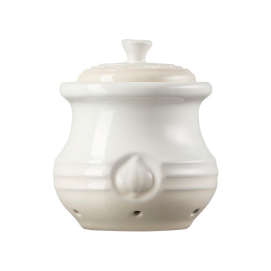 Imagem POTE DE CERÂMICA MERINGUE PARA ALHO 12X10X7CM - LE CREUSET