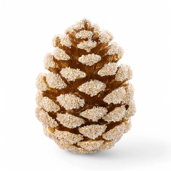 Imagem PINHA DOURADA DECORATIVA 19X13X13CM - CROMUS