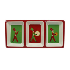 Imagem de PETISQUEIRA RETANGULAR NATALINA DE MELAMINA 34X16CM - GRILLO - Grillo Ltda