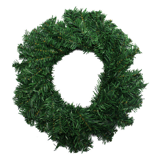 Imagem GUIRLANDA DECORATIVA NATALINA VERDE EM PLÁSTICO E METAL 40X40CM - GRILLO