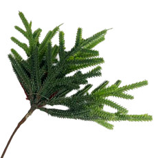 Imagem de PICK DECORATIVO DE CIPRESTE VERDE NEVADO EM PLÁSTICO E ARAME 22X15X15CM - GRILLO - Grillo Ltda