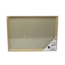 Imagem de BANDEJA DECORATIVA BEGE DE MADEIRA E POLIÉSTER 2,5X35X25CM - DCARTE - Dcarte Importacao E Exportacao Ltda