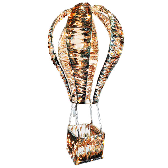 Imagem BALÃO DECORATIVO EM METAL COM 300 LEDS BRANCO QUENTE BIVOLT 78CM - GRILLO