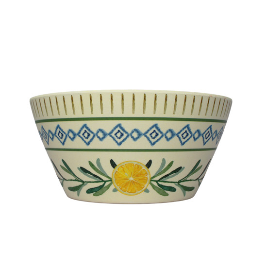 Imagem SALADEIRA REDONDA LIMONE EM FIBRA DE BAMBU 12X25CM - TUUT