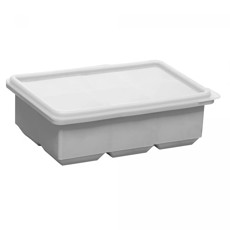 Imagem de FORMA CINZA DE SILICONE PARA GELO 6 CUBOS 5,5X16,5X13CM - LYOR - Coliseu Presentes Ltda