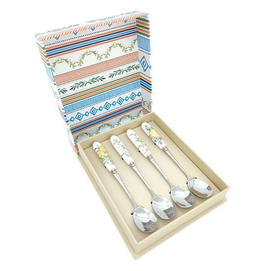 Imagem CONJUNTO LIMONE 4 COLHERES DE SOBREMESA EM AÇO INOX 15,5CM - TUUT