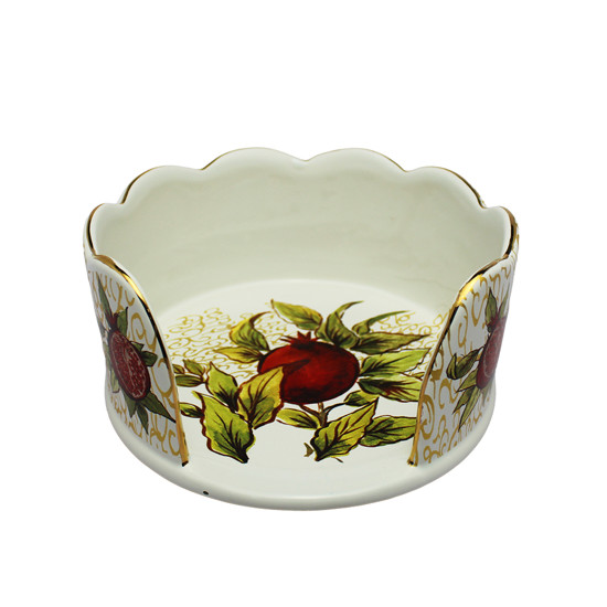 Imagem PORTA PANETONE ABERTO DE CERÂMICA 8X18X18CM - SCALLA CERÂMICA