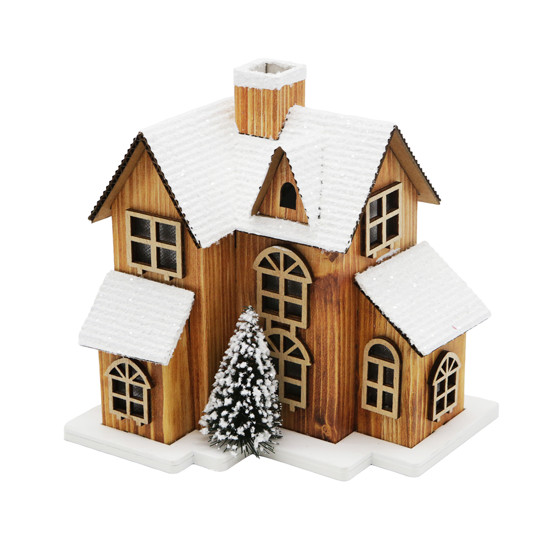 Imagem CASINHA NATALINA DECORATIVA COM LED 14X13,5X11,5CM - TOKDACASA