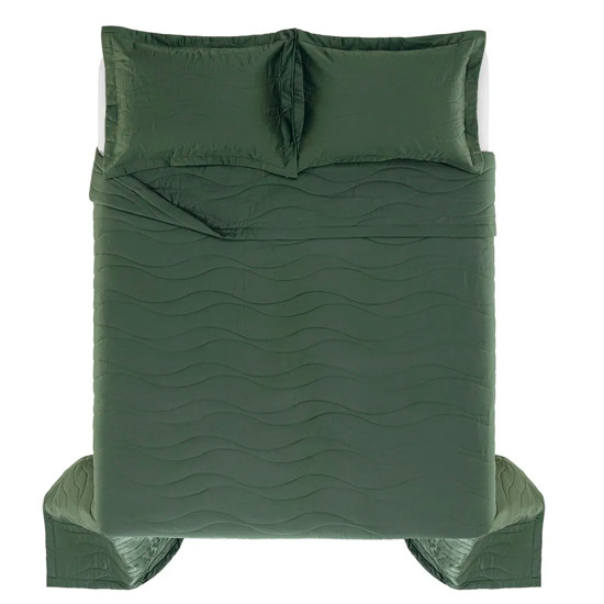 Imagem JOGO DE COLCHA QUEEN 300 FIOS DE ALGODÃO NOVARA FOGLI - TRUSSARDI