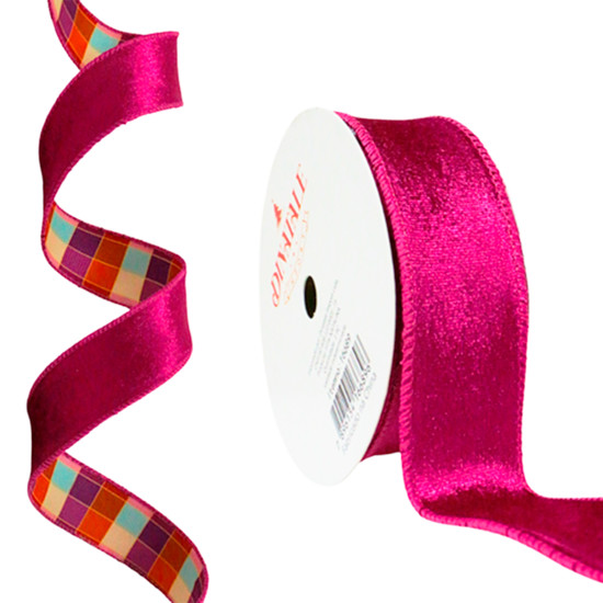 Imagem FITA NATALINA LILÁS 3,8CM X 9,14 METROS - DINATALE