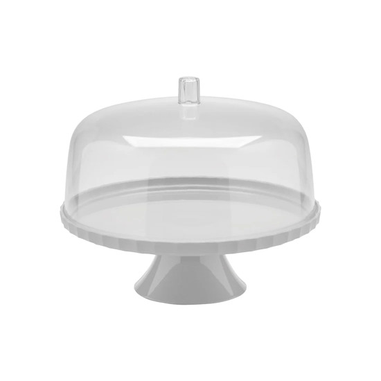 Imagem BOLEIRA BRANCA FESTA COM PÉ LINHA BREAK 25,5X31,5X31,5CM - OU