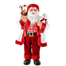 Imagem de PAPAI NOEL DECORATIVO VERMELHO E BRANCO 85CM - GRILLO - Grillo Ltda