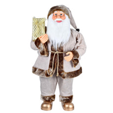 Imagem de PAPAI NOEL DECORATIVO MARROM E NUDE 80CM - GRILLO - Grillo Ltda