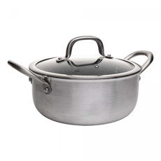 Imagem de CAÇAROLA DE INDUÇÃO COM TAMPA PRIME COOK CINZA COM REVESTIMENTO ANTIADERENTE - WOLFF - Rojemac Impotacao E Exportacao Ltda