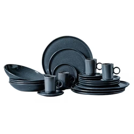 Imagem APARELHO DE JANTAR DE CERÂMICA BASIC DOVE 20 PEÇAS - PORTO BRASIL