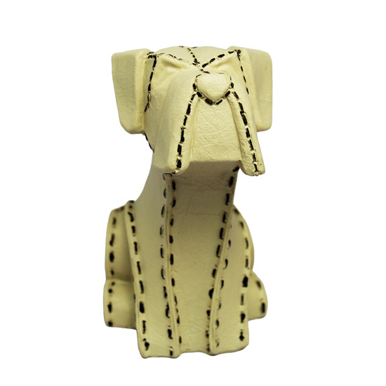 Imagem ESCULTURA DECORATIVA DE CACHORRO DE RESINA BEGE 14X10X7,5CM - ENTRECASA