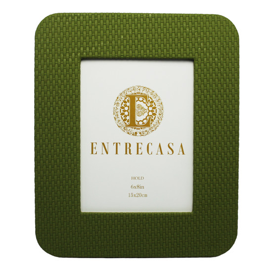 Imagem PORTA-RETRATO DECORATIVO VERDE DE MDF 15X20CM - ENTRECASA