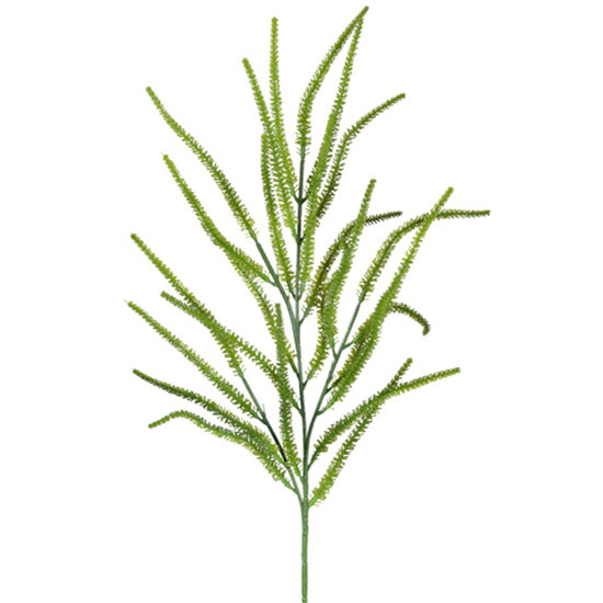 Imagem HASTE DECORATIVA DE CATTAIL VERDE DE PLÁSTICO MOLDÁVEL 75X15X15CM - GRILLO