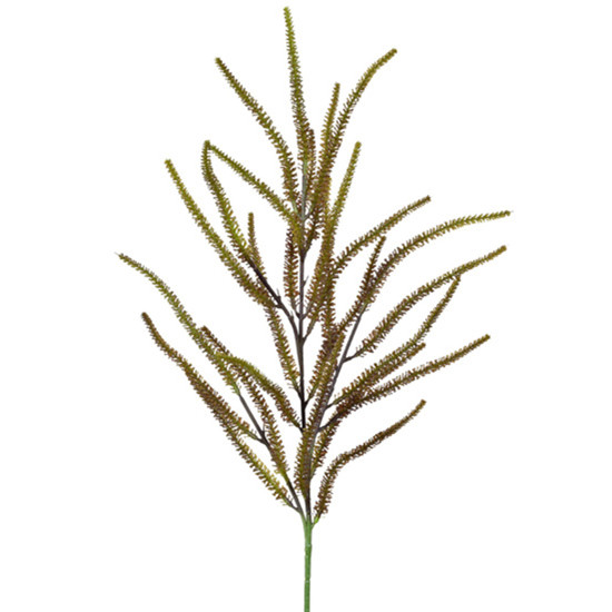 Imagem HASTE DECORATIVA DE CATTAIL MARROM DE PLÁSTICO MOLDÁVEL 75X15X15CM - GRILLO