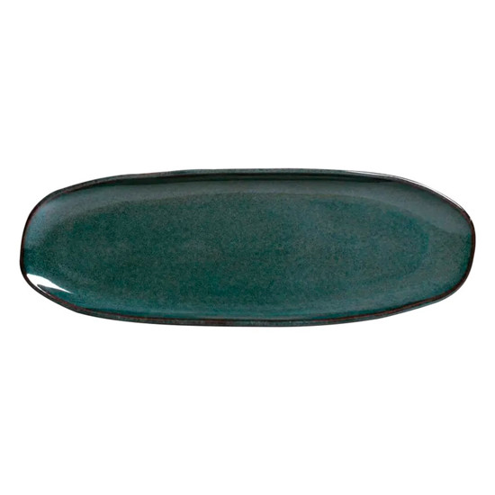 Imagem TRAVESSA OVAL RASA DE CERÂMICA BREEZE CLASS ACEANO 37X13CM - PORTO BRASIL