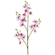 Imagem de HASTE DECORATIVA DE ORQUÍDEA MINE PHALAENOPSIS TOQUE REAL ROSA DE PLÁSTICO - GRILLO - Grillo Ltda