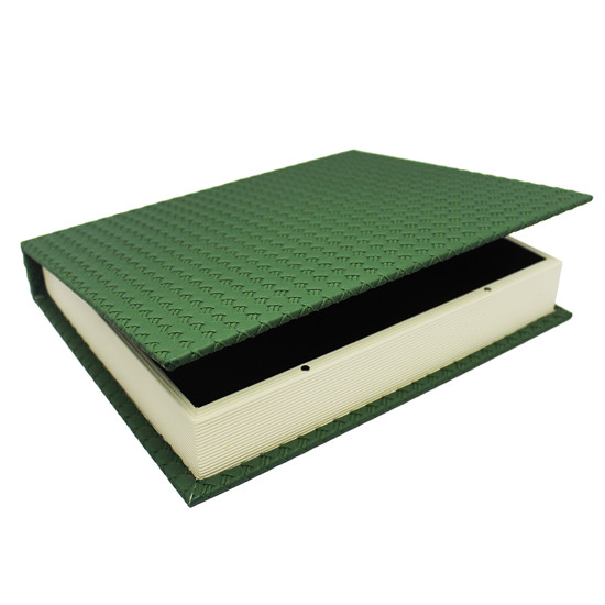 Imagem CAIXA LIVRO DECORATIVA DE MDF TEXTURIZADO VERDE 4X26,5X21CM - ENTRECASA