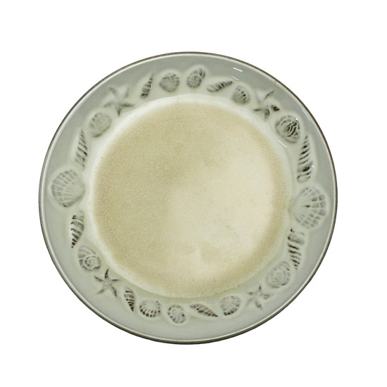 Imagem PRATO RASO BRANCO DE CERÂMICA 21,5CM - ENTRE MARES