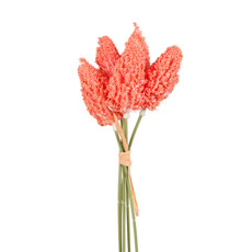 Imagem de RAMALHETE DECORATIVO DE CATTAIL LARANJA DE PLÁSTICO MOLDÁVEL 33X10X10CM - GRILLO - Grillo Ltda