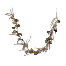 Imagem de FESTÃO DECORATIVO MISTO DE EUCALIPTO E CATTAIL OUTONO DE PLÁSTICO MOLDÁVEL - GRILLO - Grillo Ltda