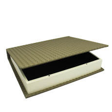 Imagem de CAIXA LIVRO DECORATIVA DE MDF TEXTURIZADO CINZA 5X32X27CM - ENTRECASA - Inverno Verao Comercio De Modas E Decoracao Eireli