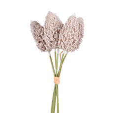 Imagem de RAMALHETE DECORATIVO DE CATTAIL ROSA OUTONO DE PLÁSTICO MOLDÁVEL 33X10X10CM - GRILLO - Grillo Ltda