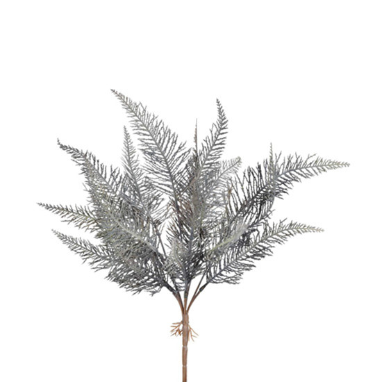 Imagem BUQUÊ DECORATIVO DE SAMAMBAIA LAVANDA OUTONO DE PLÁSTICO MOLDÁVEL 43X25CM - GRILLO