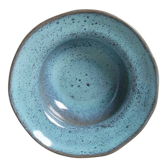 Imagem PRATO FUNDO PARA SOBREMESA ORGÂNICO AZUL BREEZE 5,5X19CM - PORTO BRASIL