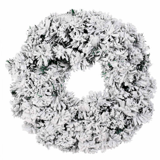 Imagem GUIRLANDA NATALINA DECORATIVA VERDE NEVADA 200 GALHOS DE PLÁSTICO ARAMADA - GRILLO