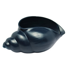 Imagem de ENFEITE DE MESA CONCHA AZUL MARINHO DE RESINA 16X34X18CM - ENTRE MARES - Entre Mares Ind E Com De Artesanatos Socied Ltda