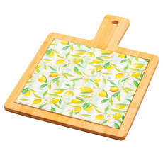 Imagem de CONJUNTO 3 PEÇAS PARA QUEIJO TÁBUA COM BANDEJA FACA DOURADA SICILIANO BAMBU - LYOR - Coliseu Presentes Ltda