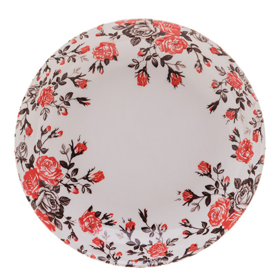 Imagem PRATO FUNDO DE PORCELANA PINK GARDEN COUPE 18CM- LYOR