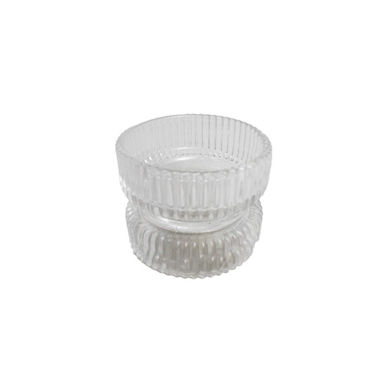 Imagem MINI VASO DECORATIVO EM VIDRO TRANSPARENTE 7X9 CM - GRILLO 58270