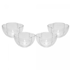 Imagem de CONJUNTO 4 BOWLS EM VIDRO BUTTERFLY 11CM X 11CM X 6,5CM - WOLFF - Rojemac Impotacao E Exportacao Ltda