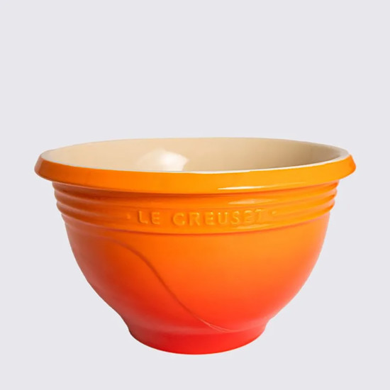 Imagem MIXING BOWL 2,5L LARANJA DE CERÂMICA 13X22X22CM - LE CREUSET